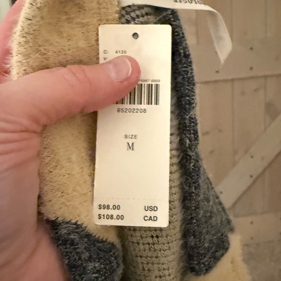 NWT Maeve Striped Knit Midi Skirt and Top in Charcoal and Tan - Picture 9 of 15